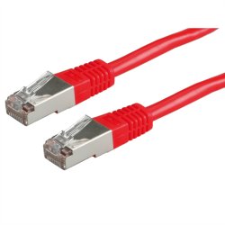 ROLINE S/FTP Patch Cord Cat.5e (Class D), red, 0.5 m