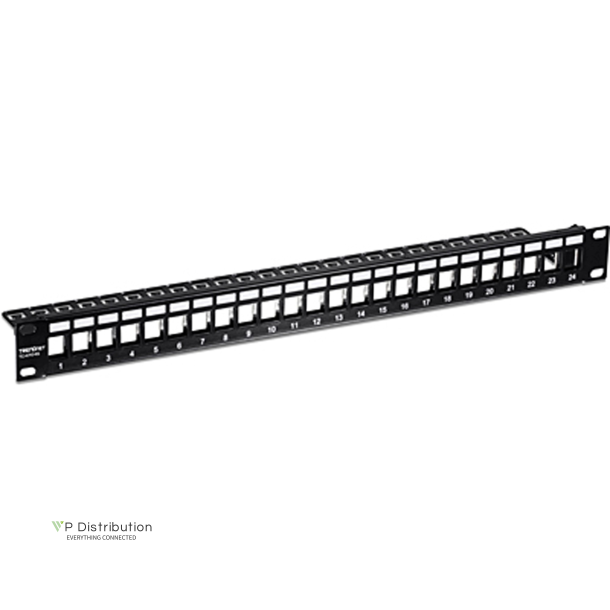 Trendnet 24-Port Blank Keystone 1U Shielded Patch Panel