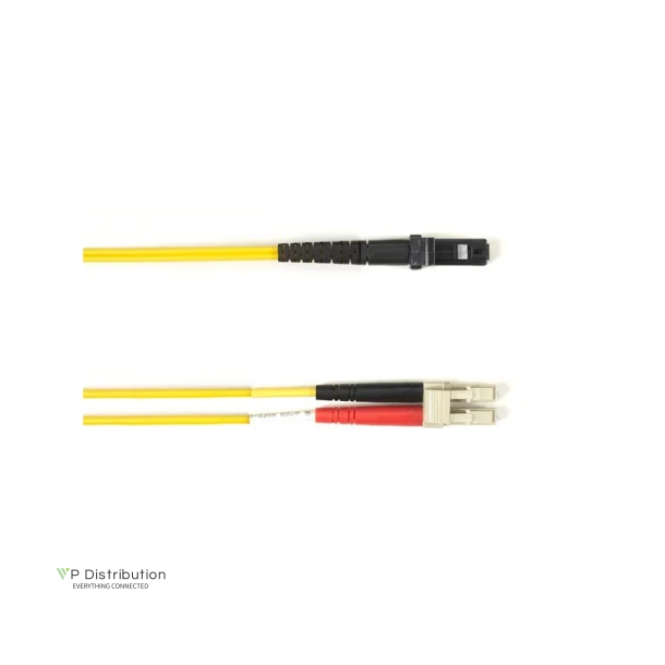 Black Box SM FO PATCH CABLE DUPLX, PVC, YL, LCMT