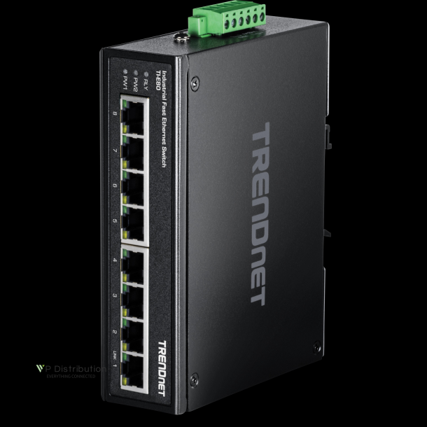 Trendnet 8-Port Industrial Fast Ethernet DIN-Rail Switch