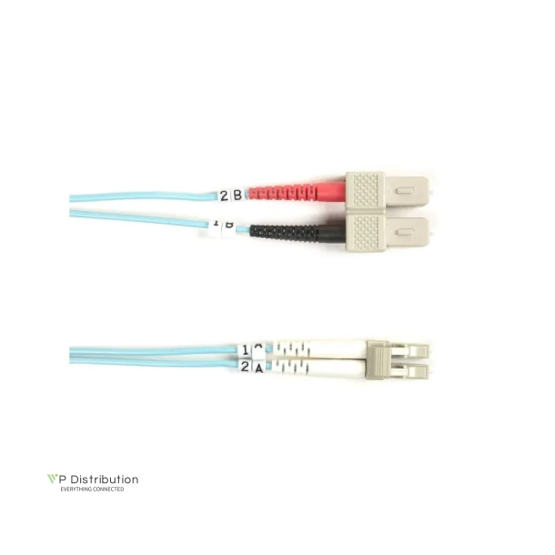 Black Box OM3 LC-SC DUPLEX AQUA 3M