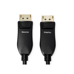 ROLINE DisplayPort AOC Cable, DP80 UHBR13.5 54Gbit/s, M/M, L:15m