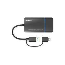 VALUE USB3.0 to Dual HDMI Graphic Adapter, 4K30Hz+1080P