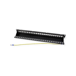 VALUE 19" 1U 24x Port Blank Patch Panel, One-Piece Type