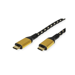 ROLINE GOLD USB4 Gen3x2 Cable, 40Gbit/s, C-C, M/M, 100W, 1m