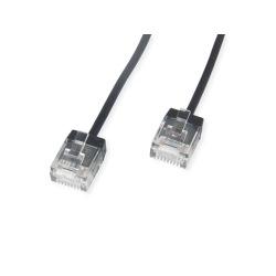 ROLINE PatchCord UTP, Cat.6A, black, 3m UltraShort Connector, LSOH