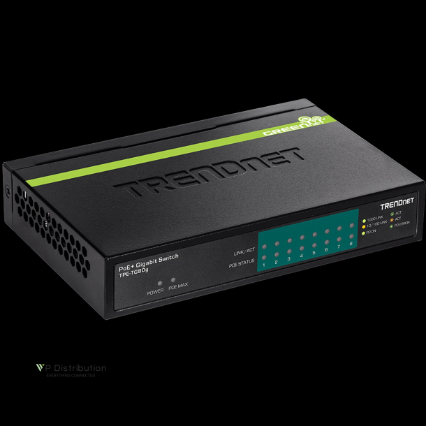 Trendnet 8-port GREENnet Gigabit PoE+ Switch (105W)