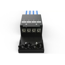 Consolidation Point Box, 4 ports Keystone modules with smart cable manager