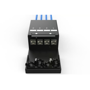 Consolidation Point Box, 4 ports Keystone modules with smart cable manager