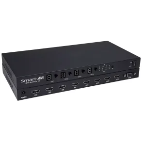 SmartAVI HDMI 4x4 Router. Includes: [HDR-4X4-PLUS-V2 & (12V)]
