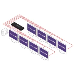 SmartAVI HDMI 8-Port Splitter. Version 2 Includes: [HDS8P-V2, PS5VD4A]