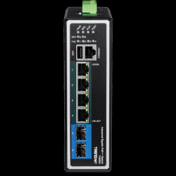 Trendnet 6-Port Industrial Gigabit L2+ Managed PoE++ DIN-Rail Switch