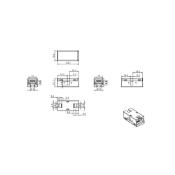 ROLINE In-line Coupler RJ45 Cat.6A Shielded, Metal Housing