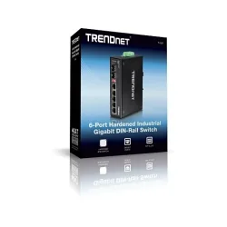 Trendnet 6-port hardened Industrial Gigabit Switch (5 Gigabit / 1 shared SFP / 1 dedicated SFP)