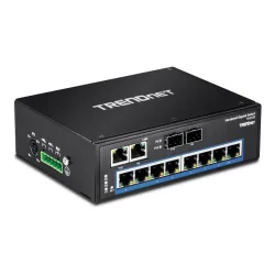 Trendnet 10-Port Hardened Industrial Gigabit DIN-Rail Switch