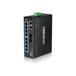 Trendnet 10-Port Hardened Industrial Gigabit DIN-Rail Switch