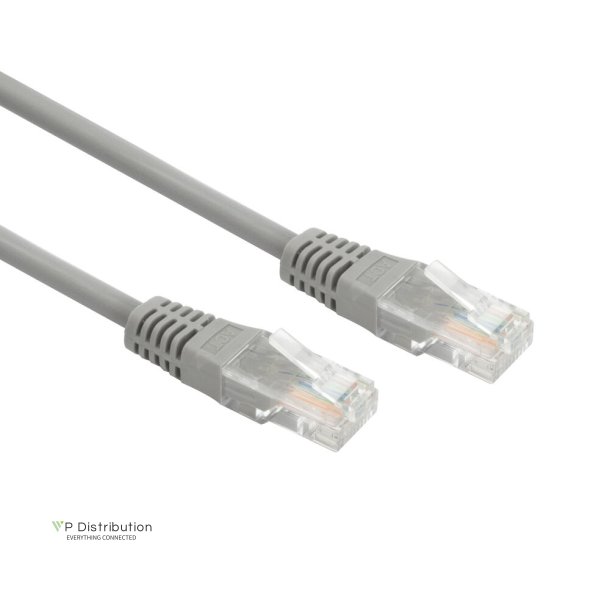 ACT Grey 0.5 meter LSZH U/UTP CAT5E patch cable with RJ45 connectors