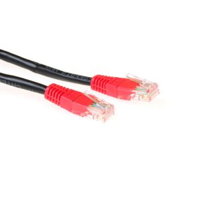 ACT Black 5 meter U/UTP CAT5E patch cable cross with RJ45 connectors