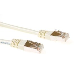 ACT Ivory 2 meter F/UTP CAT5E patch cable with RJ45 connectors