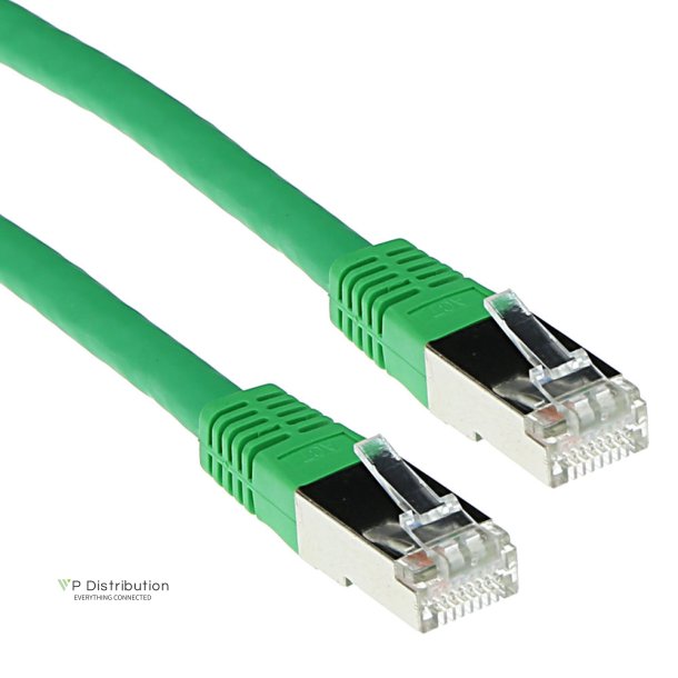 ACT Green 1 meter F/UTP CAT5E patch cable with RJ45 connectors