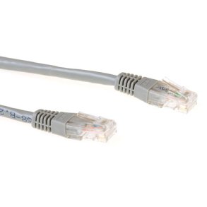 ACT Grey 25 meter U/UTP CAT6 patch cable with RJ45 connectors