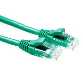 ACT Green 0.5 meter U/UTP CAT6 patch cable component level with RJ45 connectors