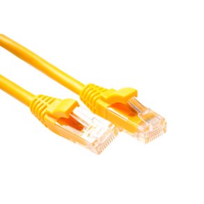 ACT Yellow 3 meter U/UTP CAT6 patch cable component level with RJ45 connectors