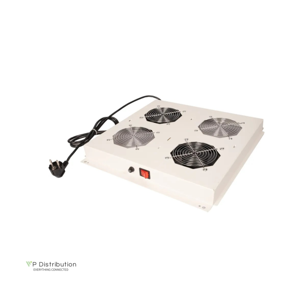 ROLINE 19" roof fan unit with 2 fans ON/OFF grey
