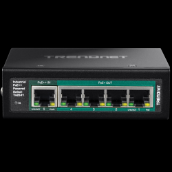 Trendnet 5-Port IndustrialGigabit PoE++ Powered DIN-Rail Switch with PoE Pass-Through