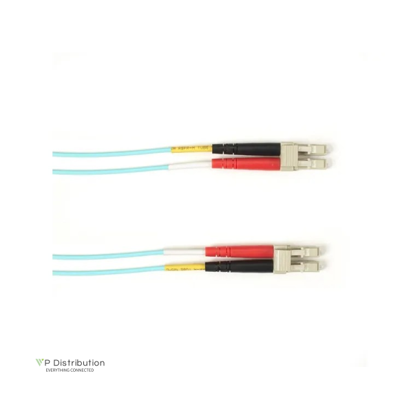 Black Box OM4 50/125 M/M LC-LC PATCH CABLE AQUA 15M