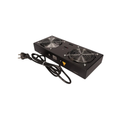 ROLINE Fan unit with 1 fan for 19" Wall Cabinet black