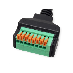 ROLINE CableAdapter RJ45 M - Push Connec Terminal Block