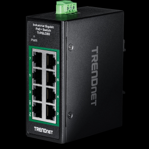 Trendnet 8-Port Industrial Gigabit PoE+ DIN-Rail Mini Switch