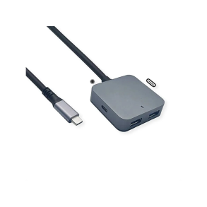 VALUE  Hub USB 3.2 Gen 2, 4 Port (2xA+2x C), + Ext.Cable, 3m
