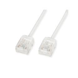 ROLINE PatchCord UTP, Cat.6A, white,1.5m UltraShort Connector, LSOH