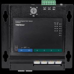 Trendnet 6-Port Industrial Gigabit PoE+ Wall-Mounted Front Access Switch