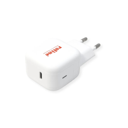 ROLINE USB GaN PD Charger, 20W 1x USB-C Port, white