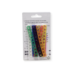 VALUE Cable MARKER SET of 10 pcs. OD: 5 - 6,5mm