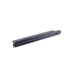 VALUE 19" 1U 24x Port Blank Patch Panel, One-Piece Type