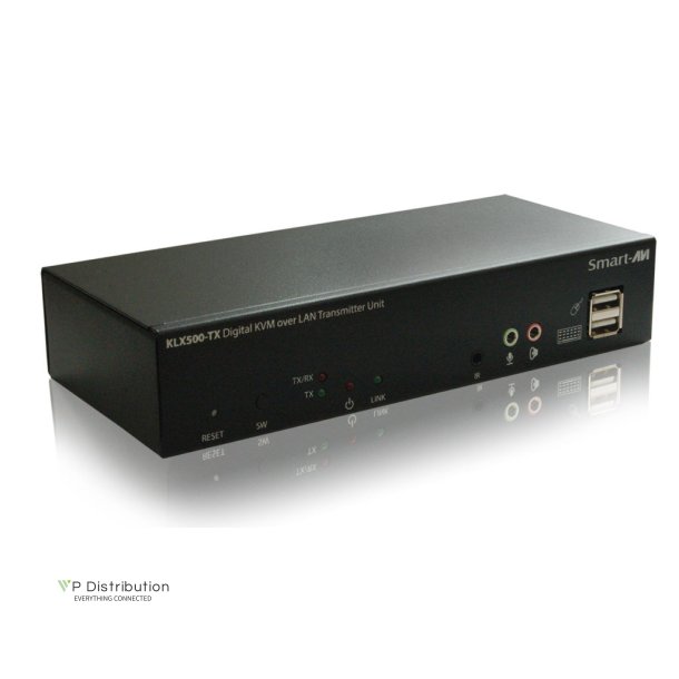 SmartAVIDVI-I (DVI/VGA), Single-Head, Audio, USB, IR, CAT5e/6 or LAN Transmitter. Includes: [KLX-TX500, PS5VD3A-wllmt]