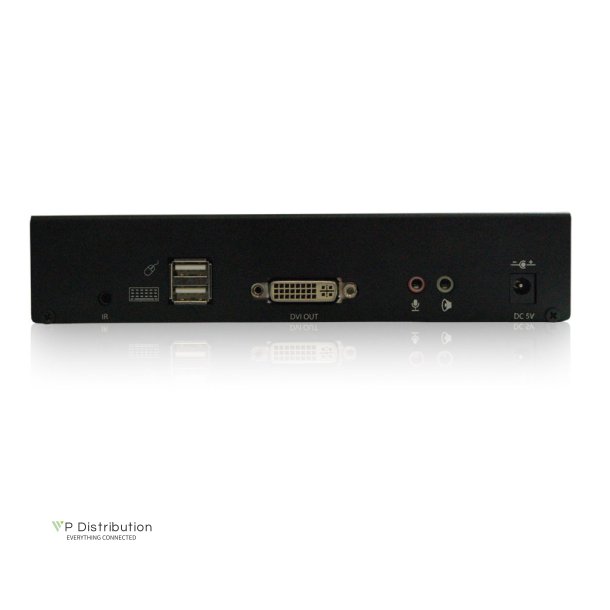 SmartAVIDVI-I (DVI/VGA), Single-Head, Audio, USB, IR, CAT5e/6 or LAN Receiver. Includes: [KLX-RX500, PS5VD3A-wllmt]