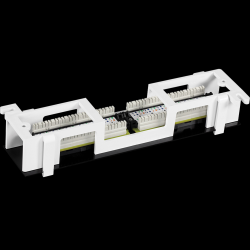 Trendnet 12-Port Cat6 Unshielded Wall Mount Patch Panel with Included 89D Bracket