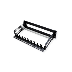 VALUE 19" DIN Rail Bracket, 3U with Cable Management