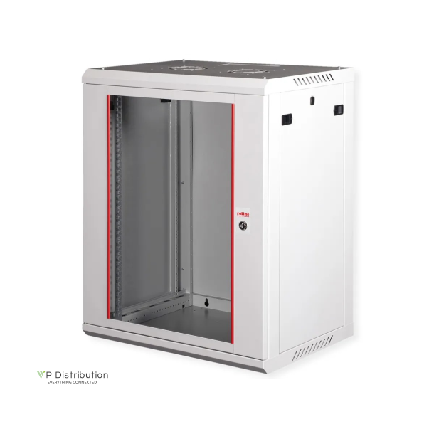 ROLINE 19" Wall Cabinet Basic Plus 15 U 600x450 BxT grey