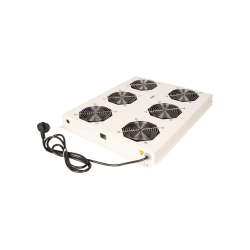 ROLINE 19" Fan unit with 6 fans ON/OFF  for server rack grey