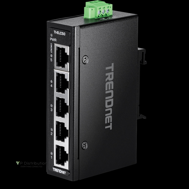 Trendnet 5-Port Industrial Fast Ethernet DIN-Rail Mini Switch