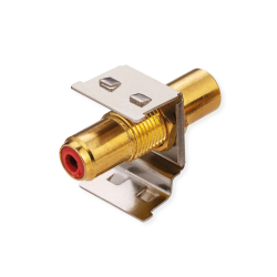 ROLINE RCA Keystone Coupler, Metal, red