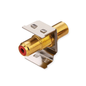 ROLINE RCA Keystone Coupler, Metal, red