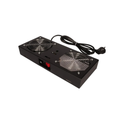 ROLINE Fan unit with 1 fan for 19" Wall Cabinet black