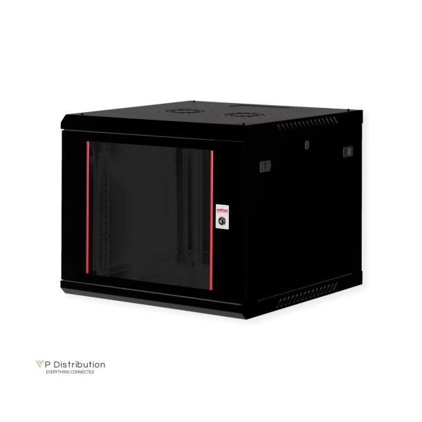 ROLINE 19" Wall Cabinet Basic Plus 9 U 600x600 BxT black